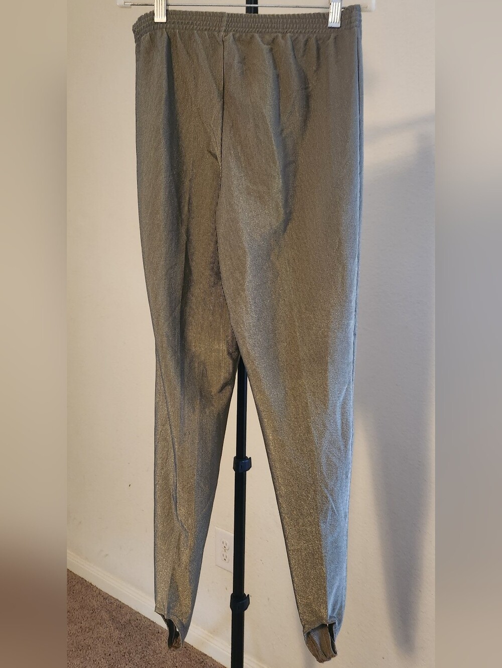 Kong Dress Pants in Metallic Silver-Grey